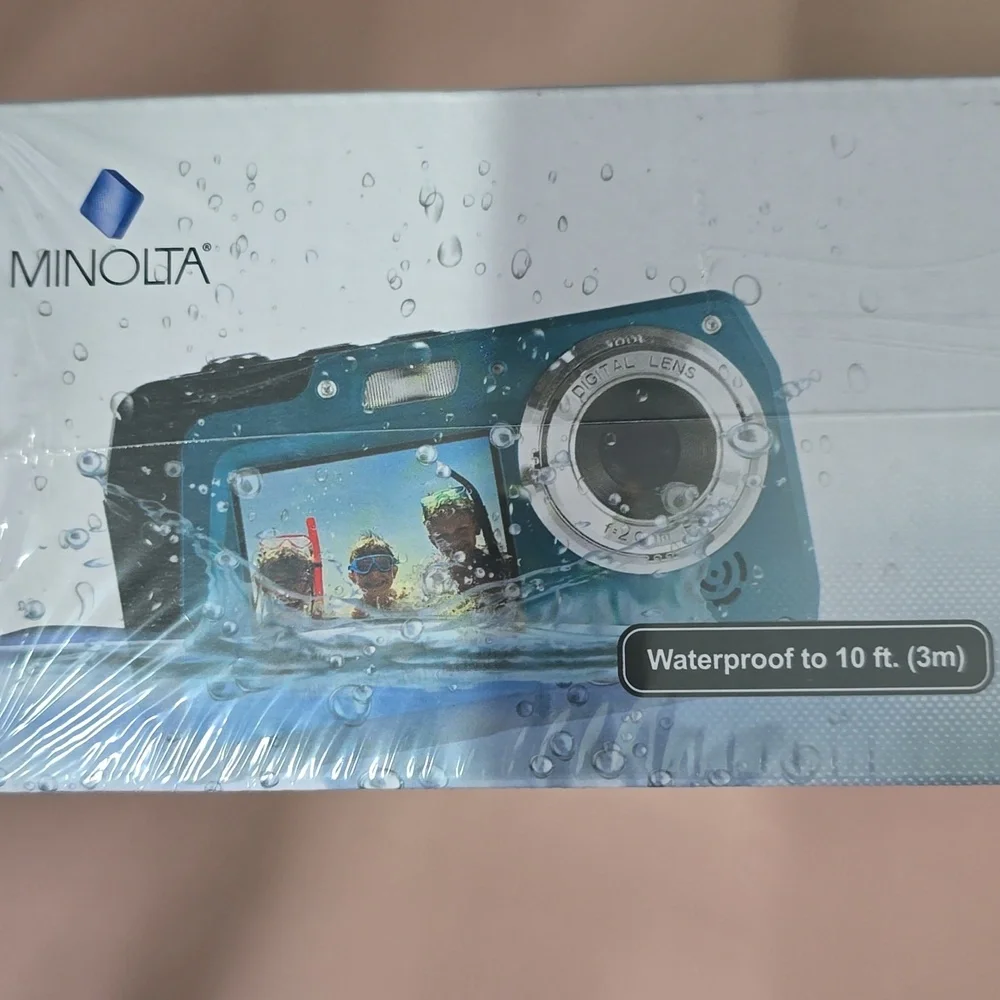 (Blue) Minolta MN40WP Waterproof Digital Camera